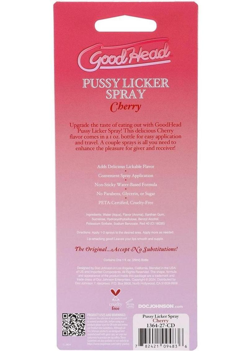 Goodhead Pussy Licker Spray - Cherry