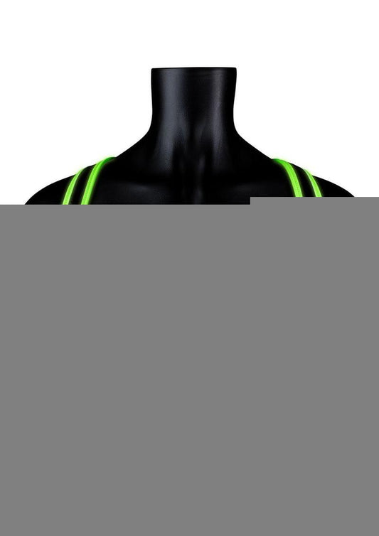 Ouch! Sling Harness - Black/Glow In The Dark/Green - Medium/Small