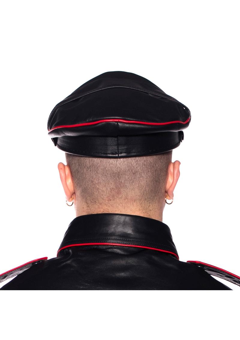 Prowler Red Military Cap - Black/Red - XLarge - 61cm