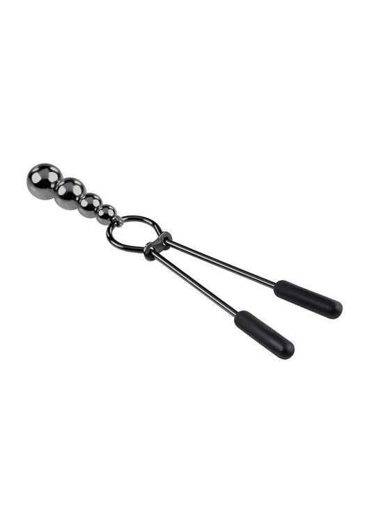 Selopa Beaded Nipple Clamps - Black Chrome