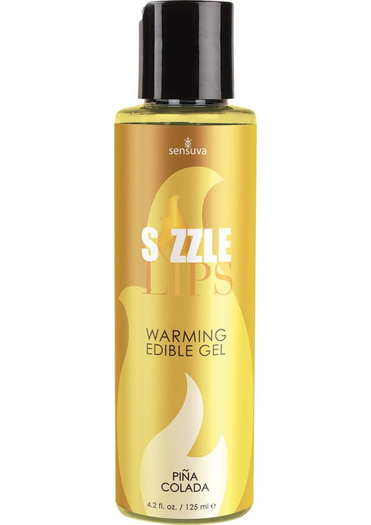 Sizzle Lips Warming Edible Gel Pina Colada - 4.2oz