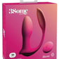 3Some Double Ecstasy Silicone Rechargeable Vibrator with Remote Control - Pink