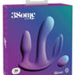 3Some Total Ecstasy Silicone Rechargeable Vibrator with Remote Control - Purple