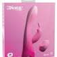 3Some Wall Banger Rabbit Silicone Vibrator USB Rechargeable Suction Cup Wireless Remote Splashproof - Pink