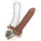 Accommodator Dual Penetrator Dildo Cock Ring