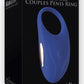 Adam and Eve The Rechargeable Silicone Couples Penis Ring - Blue