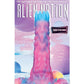 Alien Nation Glo-Vopositor Silicone Glow In The Dark Dildo with Eggs - Blue/Glow In The Dark/Pink