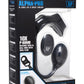 Alpha Pro 10x P-Bomb Silicone Rechargeable Cock and Ball Ring with Plug and Remote Control - Black