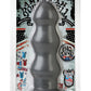 American Bombshell B-10 Tango Dildo - Grey/Gun Metal - 10in