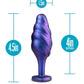Anal Adventuers Matrix Bumped Bling Silicone Plug