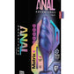 Anal Adventuers Matrix Bumped Bling Silicone Plug - Blue/Sapphire