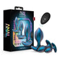 Anal Adventures Matrix Cosmos Plug Kit Silicone Anal Plug Set - Lunar - Blue