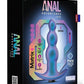 Anal Adventures Matrix Expedition Plug Silicone Rechargeable Anal Plug - Lunar - Blue