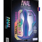 Anal Adventures Matrix Odyssey Prostate Silicone Rechargeable Stimulator - Space Age - Blue