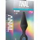 Anal Adventures Platinum Loop Plug - Black - Large