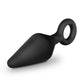 Anal Adventures Platinum Loop Plug - Black - Large