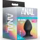 Anal Adventures Platinum Silicone Anal Stout Plug - Black - Large