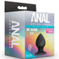 Anal Adventures Platinum Silicone Anal Stout Plug - Black - Medium