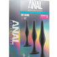 Anal Adventures Platinum Silicone Beginner Plug Kit - Black