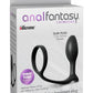 Anal Fantasy Collection Ass-Gasm Cock Ring Beginners Silicone Plug Slim - Black - 3.4in