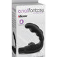 Anal Fantasy Collection Vibrating Reach Around Silicone Massager Waterproof - Black - 4.25in
