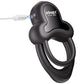 Anello App Control Vibrating Silicone Rechargeable Cock Ring with Clitoral Stimulator