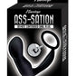 Ass-Sation Remote Controlled Contoured Rechargeable Silicone Anal Plug - Black