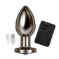 Ass-Sation Remote Control Rechargeable Vibrating Metal Anal Plug