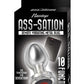 Ass-Sation Remote Control Rechargeable Vibrating Metal Anal Plug - Metal/Silver