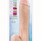 Au Naturel Big John Sensa Feel Dual Density Dildo with Balls - Vanilla - 11.5in