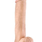 Au Naturel Big John Sensa Feel Dual Density Dildo with Balls