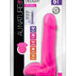 Au Naturel Bold Delight Dildo with Suction Cup - Pink - 6in