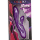 Aura Dual Lover Dual Vibrating Silicone USB Rechargeable Waterproof - Purple