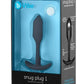 B-Vibe Snug Plug 1 Silicone Weighted Butt Plug - Black