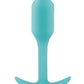 B-Vibe Snug Plug 1 Silicone Weighted Butt Plug - Green/Mint Green
