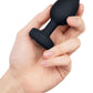 B-Vibe Vibrating Jewel Plug Rechargeable Silicone Anal Plug with Remote