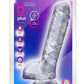 B Yours Plus Hearty N' Hefty Realistic Dildo with Suction Cup - Clear