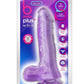 B Yours Plus Rock N' Roll Realistic Dildo with Balls - Purple - 8in