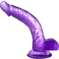 B Yours Sweet N' Hard 7 Dildo with Balls - Purple - 8in