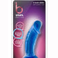 B Yours Sweet N' Small Dildo with Suction Cup - Blue - 4.5in
