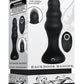 Backdoor Banger Silicone Rechargeable Anal Vibrator with Remote Control - Black
