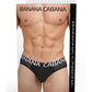 Banana Cabana Sheer Bikini - Black - Medium/Small