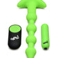 Bang! 28x Glow In The Dark Silicone Rechargeable Anal Beads with Remote