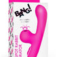 Bang! G-Spot Rabbit Rechargeable Silicone Vibrator - Pink