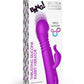 Bang! Thrusting Rechargeable Silicone Rabbit Vibrator - Purple