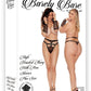 Barely Bare High Waisted Thong with Arm Sleeves - Black - Plus Size/Queen