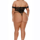 Barely Bare Lace Thong Teddy