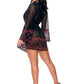 Barely Bare Lace Trim Sheer Robe