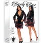 Barely Bare Lace Trim Sheer Robe - Black - One Size