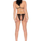 Barely Bare Tie-Up Bralette and Open Panty